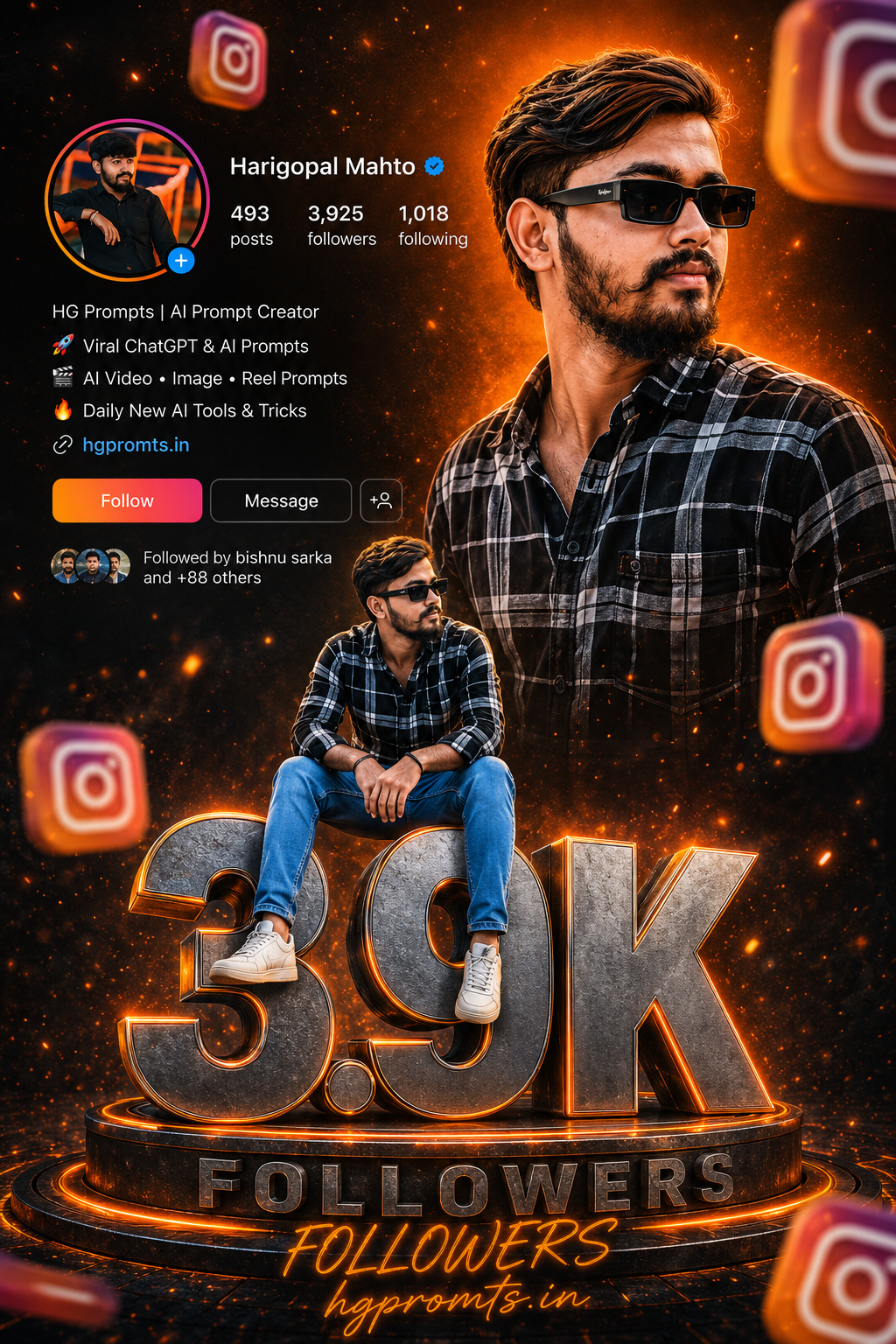 Instagram Viral Image Promt , ChatGPT Promt